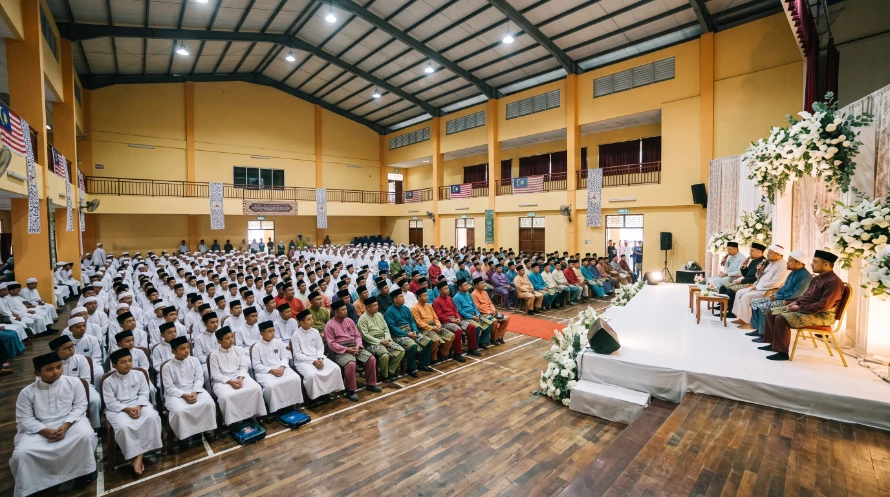 Majlis sambutan Maulidur Rasul bersama pelajar dan masyarakat di Madrasah Ar-rabbaniyah Darul Ikhlas, Melaka